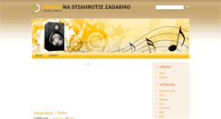 Desktop Screenshot of hudbanastiahnutiezadarmo.com